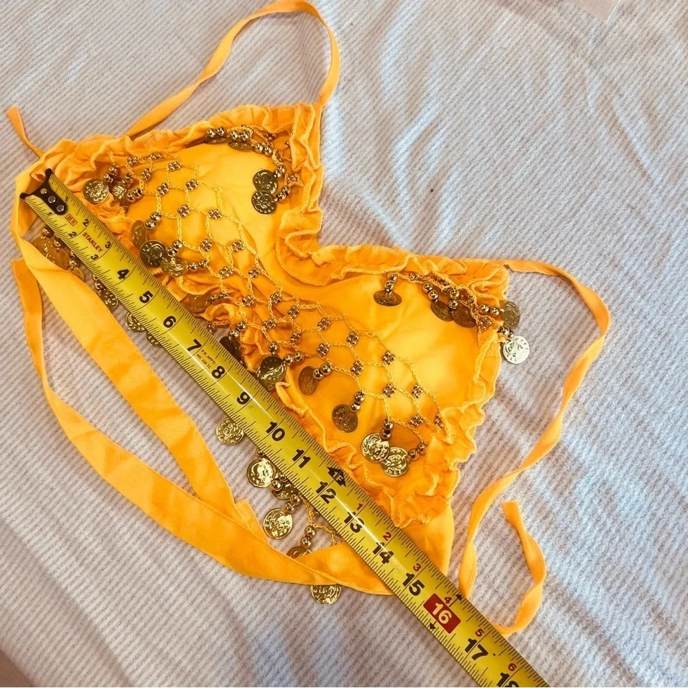 Kids Yellow Belly Dancer Costume